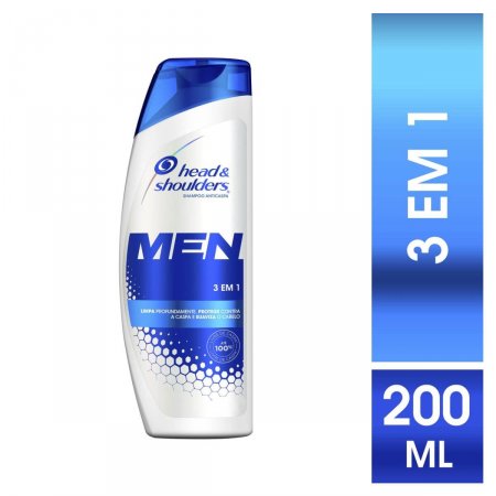 Shampoo de Cuidados com a Raiz Head & Shoulders Men 3 em 1 com 200ml