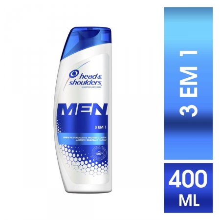 Shampoo de Cuidados com a Raiz Head & Shoulders Men 3 em 1