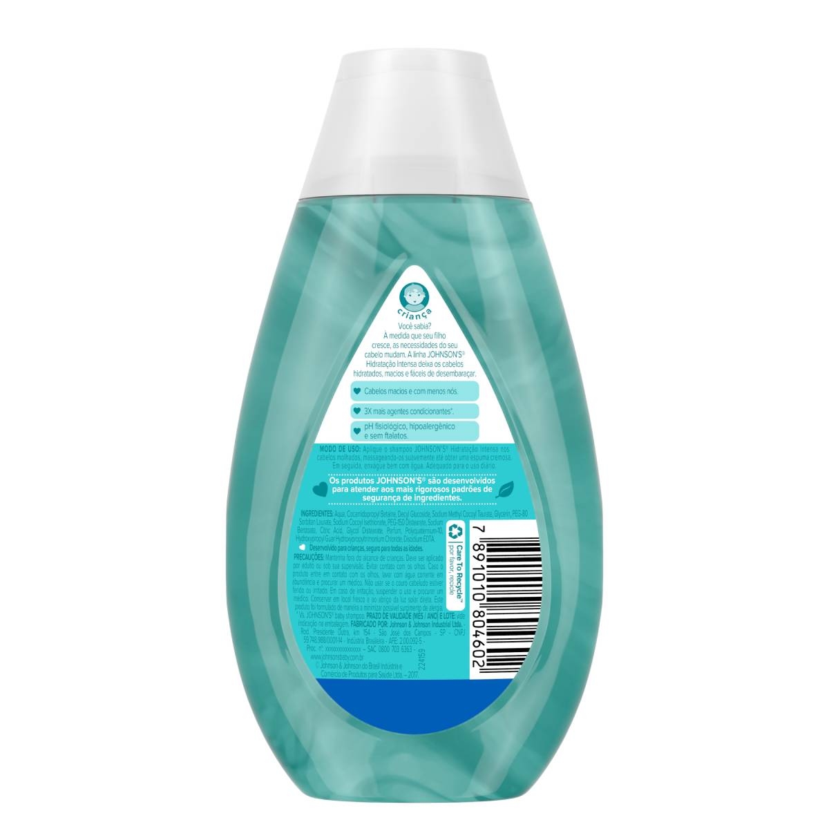 Shampoo Johnson’s Hidratação Intensa 200ml Droga Raia