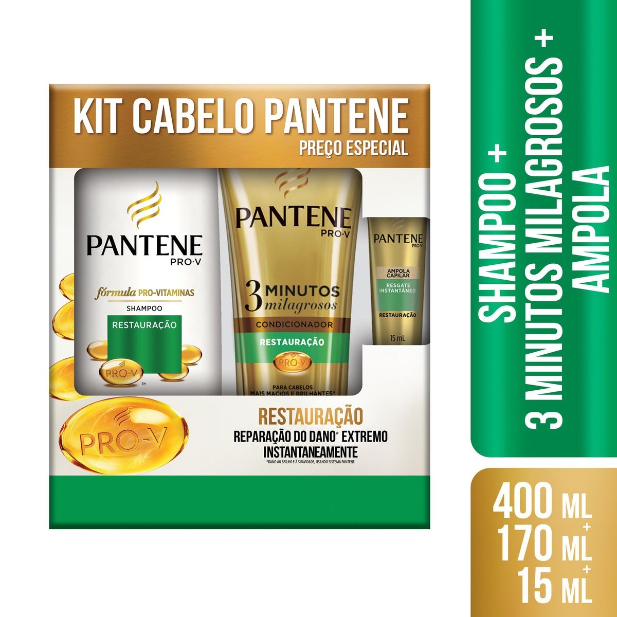Kit Pantene Shampoo + Condicionador Restauração 1 Unidade