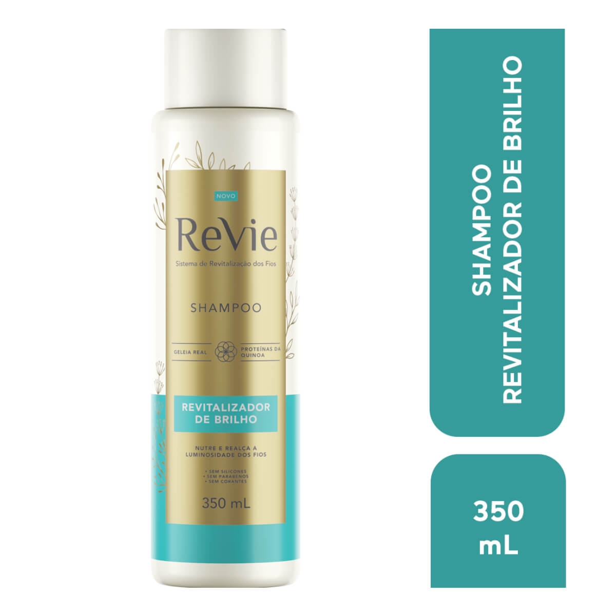 Shampoo Revie Revitalizador de Brilho com 350ml Menor preço em Shampoo Revie Revitalizador de Brilho com 350ml
