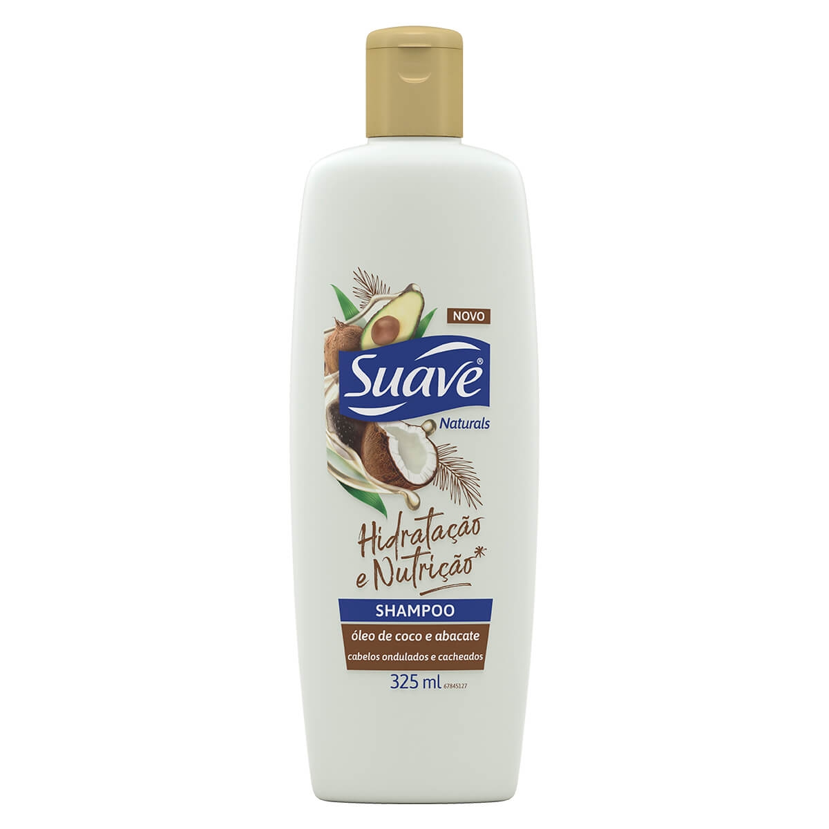 Shampoo Suave Naturals Hidratação e Nutrição Óleo de Coco e Abacate 325ml