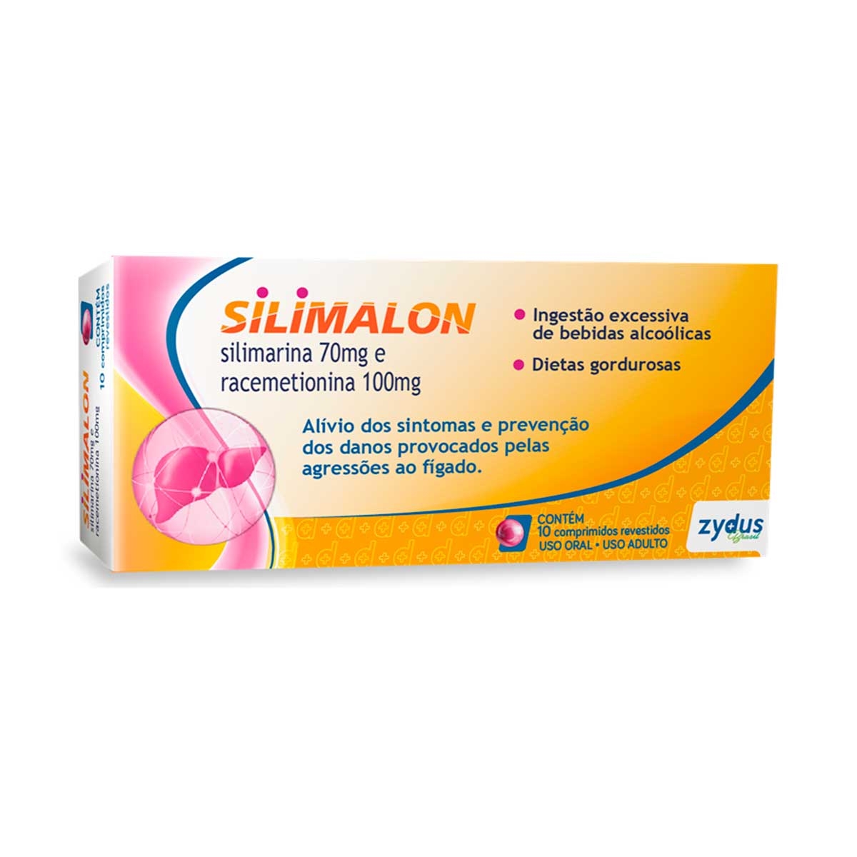 Silimalon Silimarina 70mg 10 Comprimidos