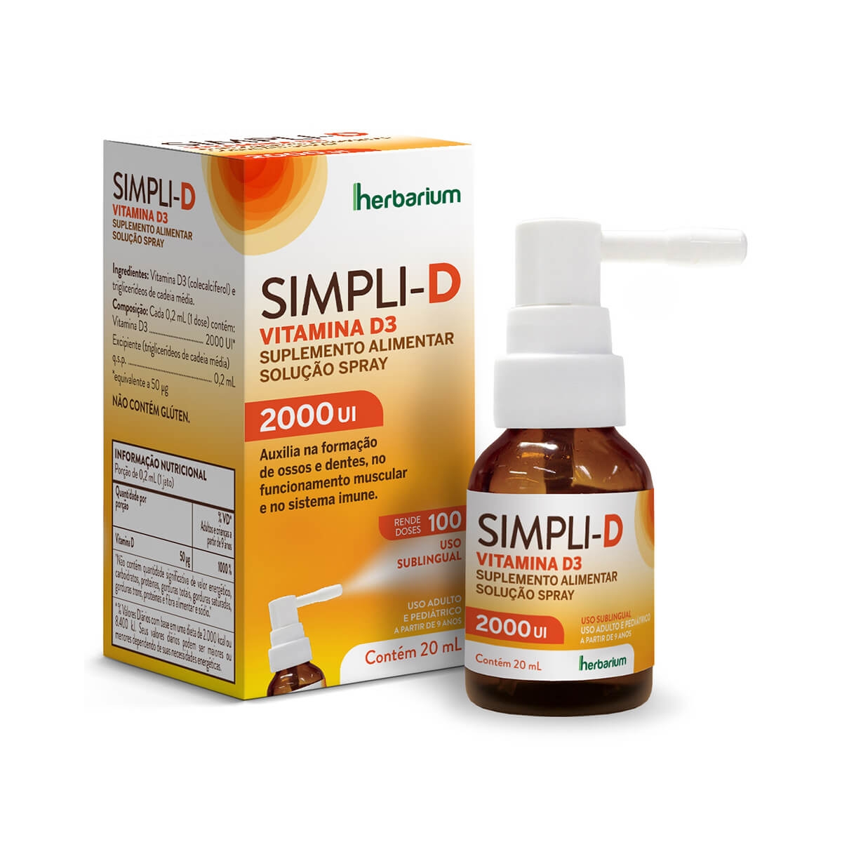 Vitamina D Simpli-D 2000UI Spray 20ml