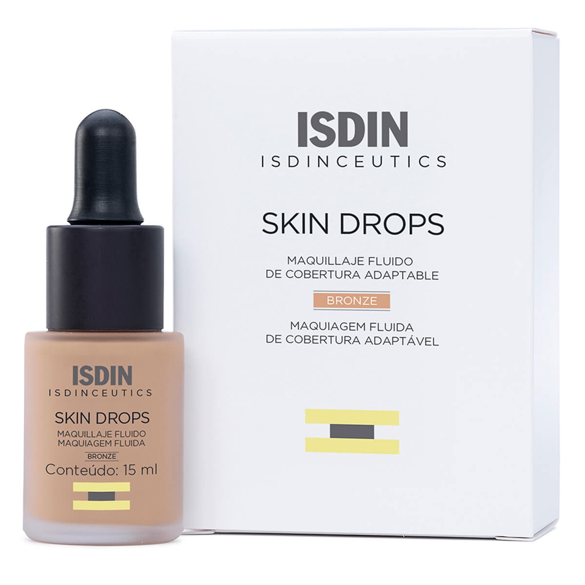 Base Líquida Isdinceutics Skin Drops Bronze 15ml