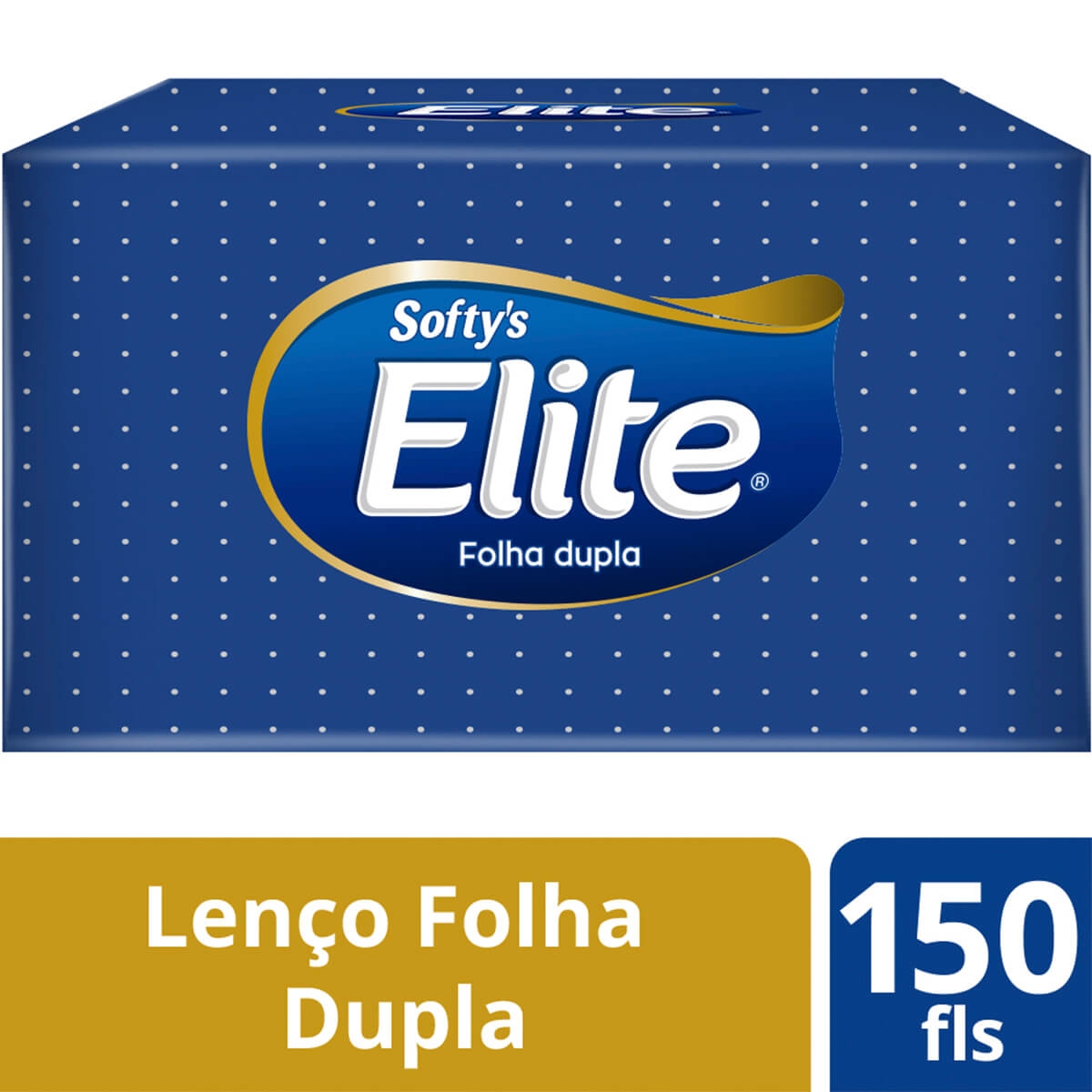 Lenço de Papel Softy's Elite Folha Dupla com 150 unidades