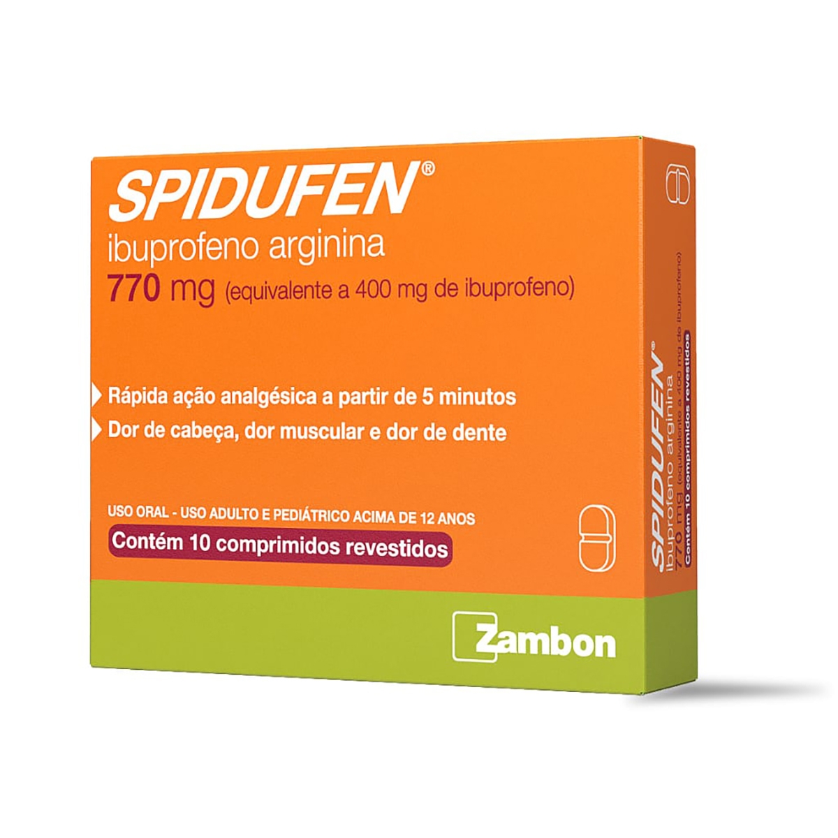 Spidufen 770mg 10 comprimidos