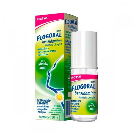 Flogoral 1,5mg/ml Spray para Garganta Sabor Menta com 30ml