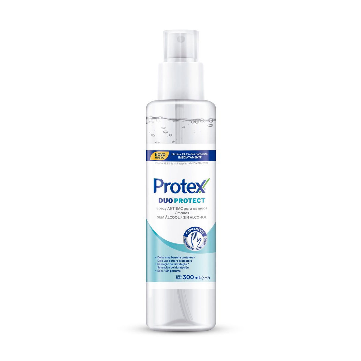 Spray Antibacteriano para Mãos Protex Duo Protect com 300ml 300ml