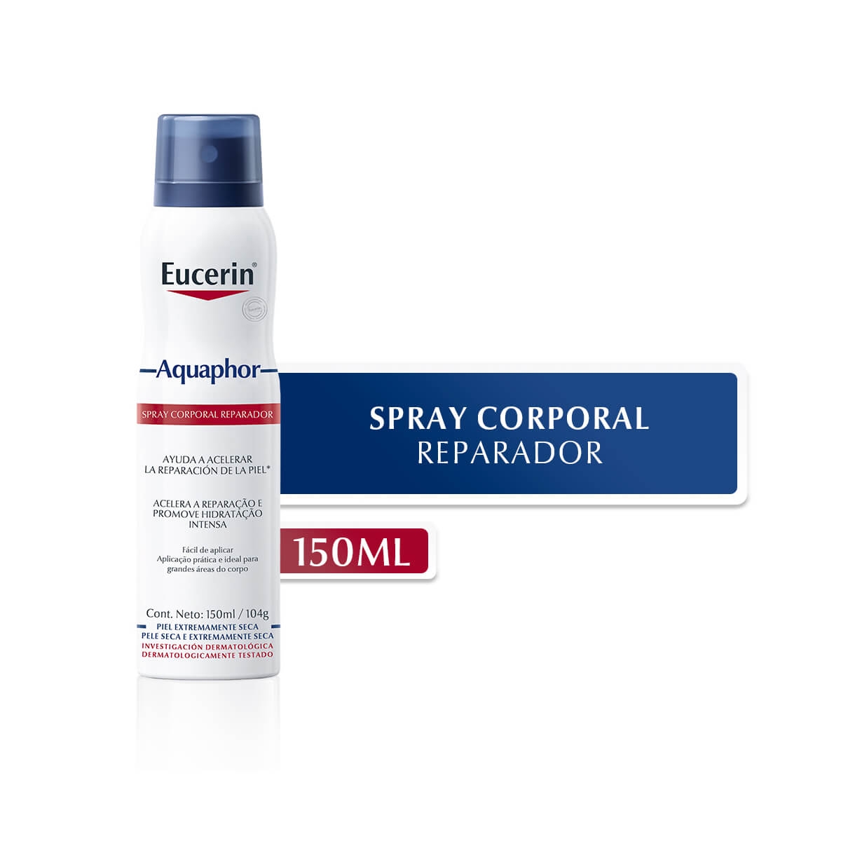 Spray Reparador Corporal Eucerin Aquaphor com 150ml Droga Raia