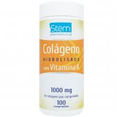 Colágeno Hidrolisado com Vitamina A 1000mg Stem com 100 comprimidos