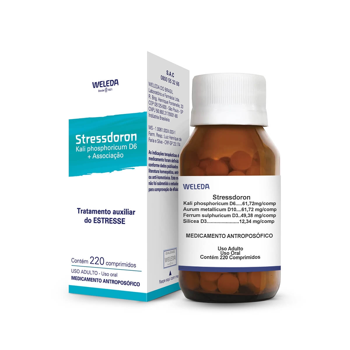 Stressdoron Weleda com 220 comprimidos