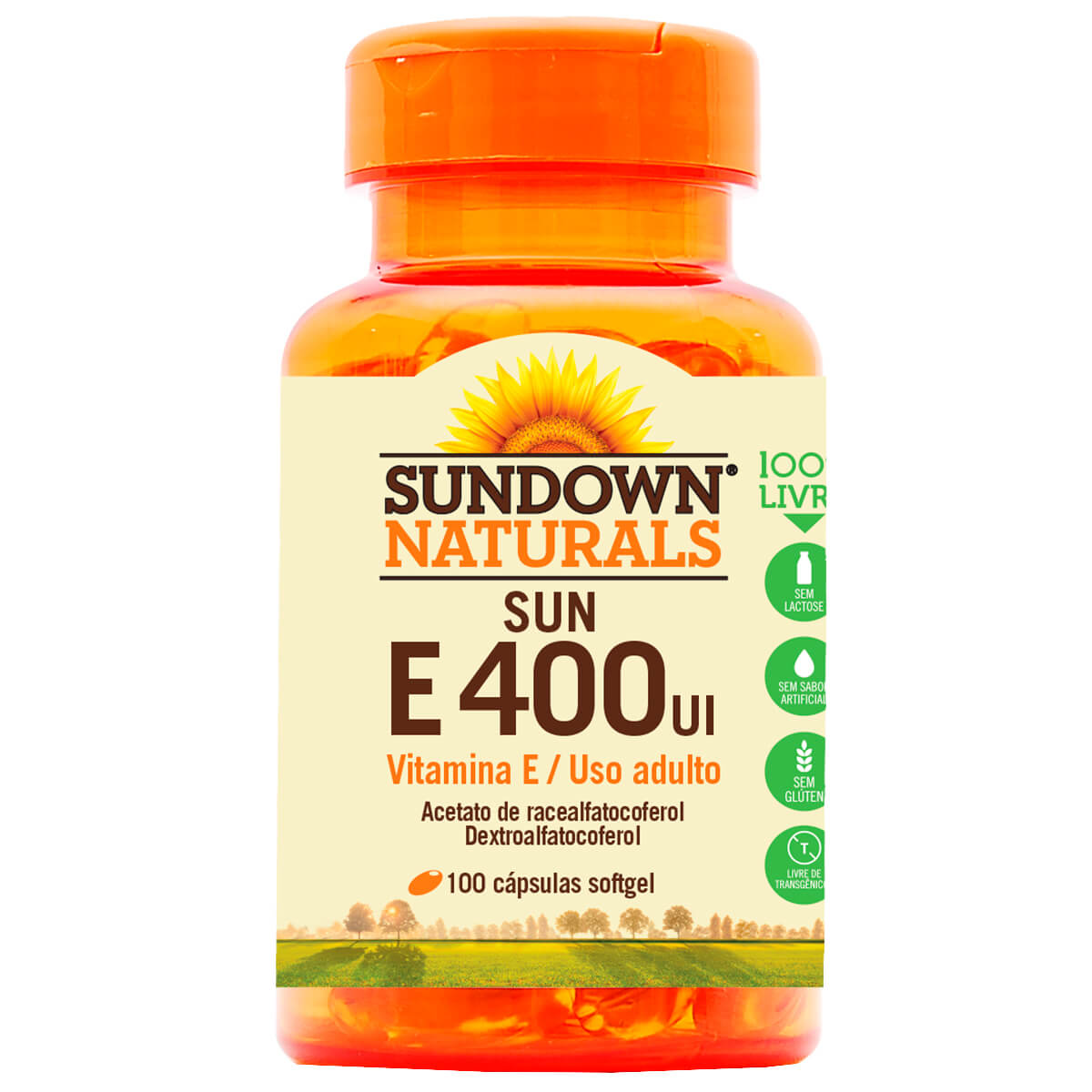 Vitamina Sundown Sun E Sundown Naturals 100 Cápsulas