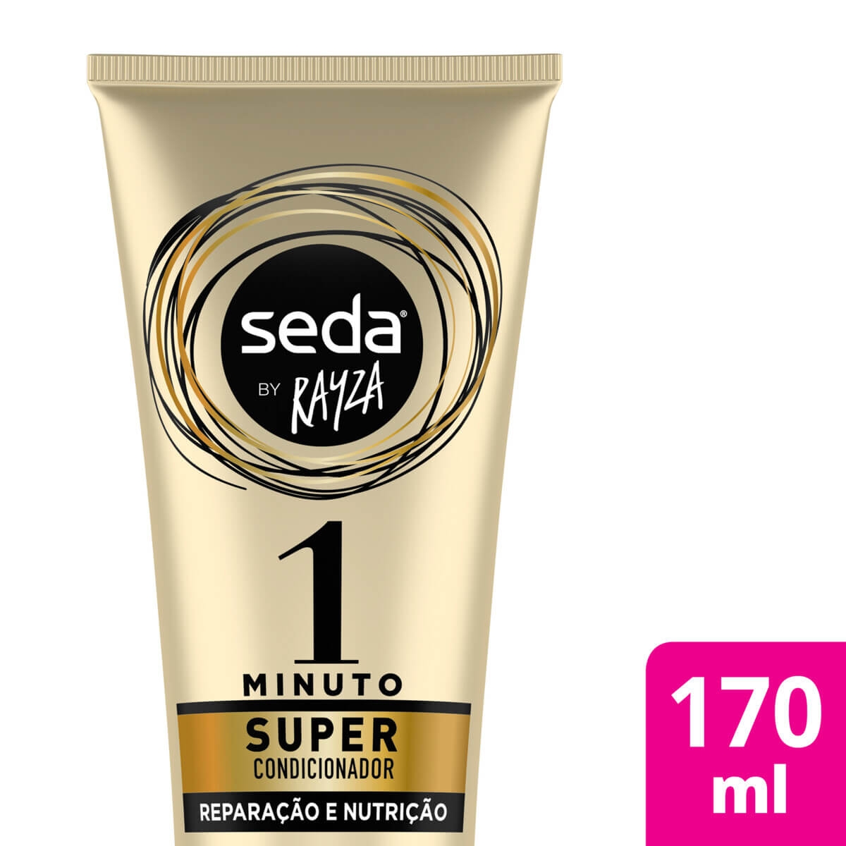 Super Condicionador Seda By Rayza 1 Minuto Reparação e Nutrição com 170ml Menor preço em Super Condicionador Seda By Rayza 1 Minuto Reparação e Nutrição com 170ml