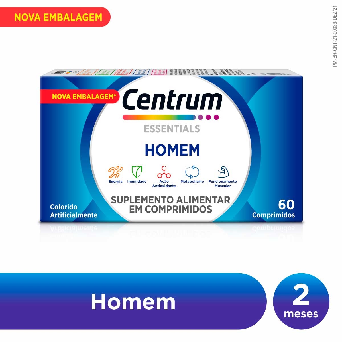 Polivitamínico Centrum Essentials Homem de A a Zinco 60 comprimidos
