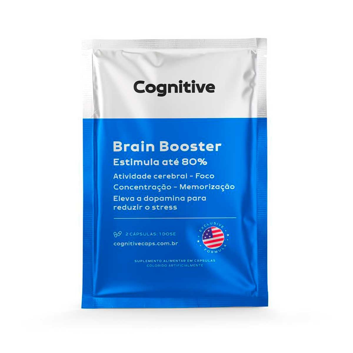 Suplemento Alimentar Cognitive Brain Booster 2 Cápsulas
