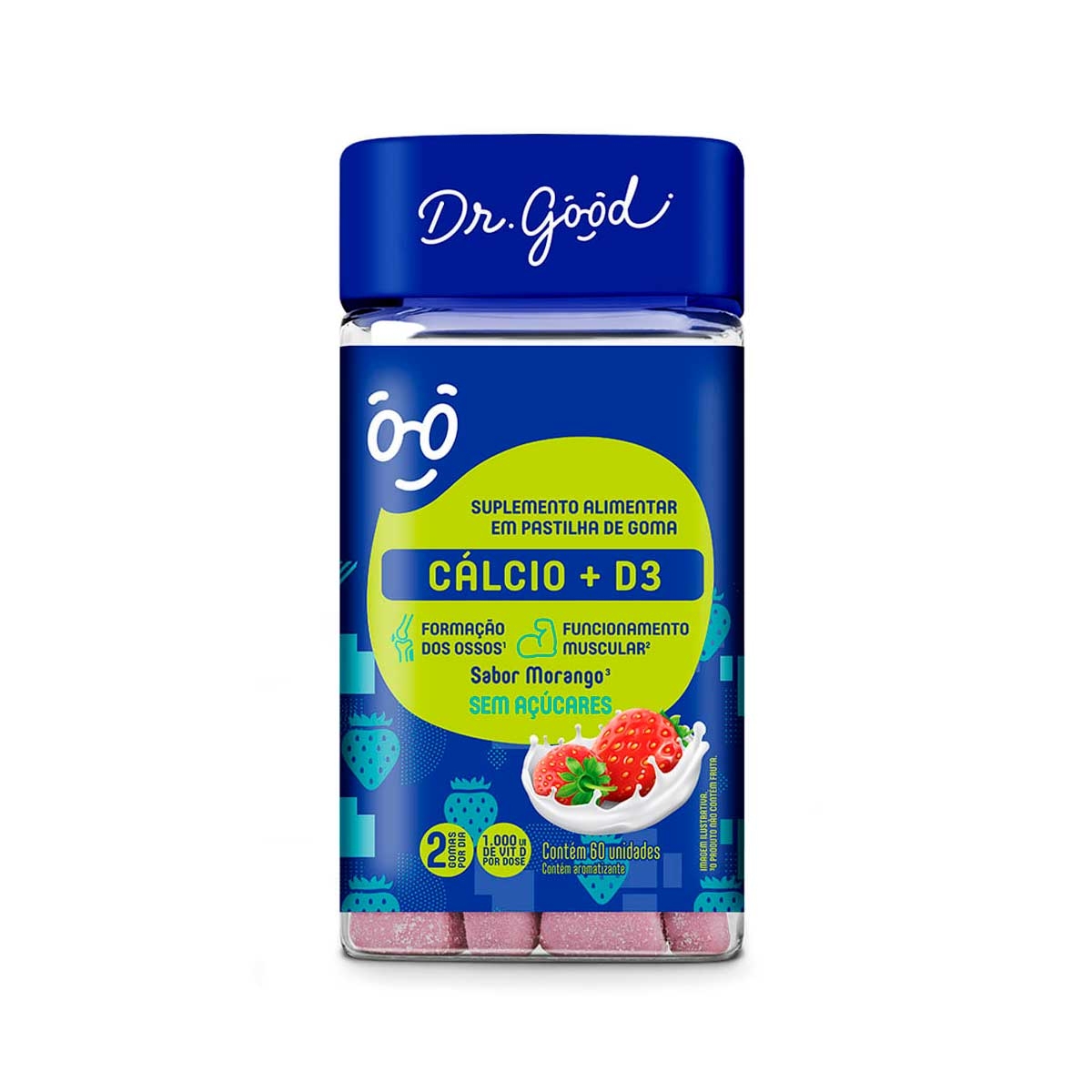 Suplemento Alimentar Dr. Good Cálcio + D3 com 60 Unidades