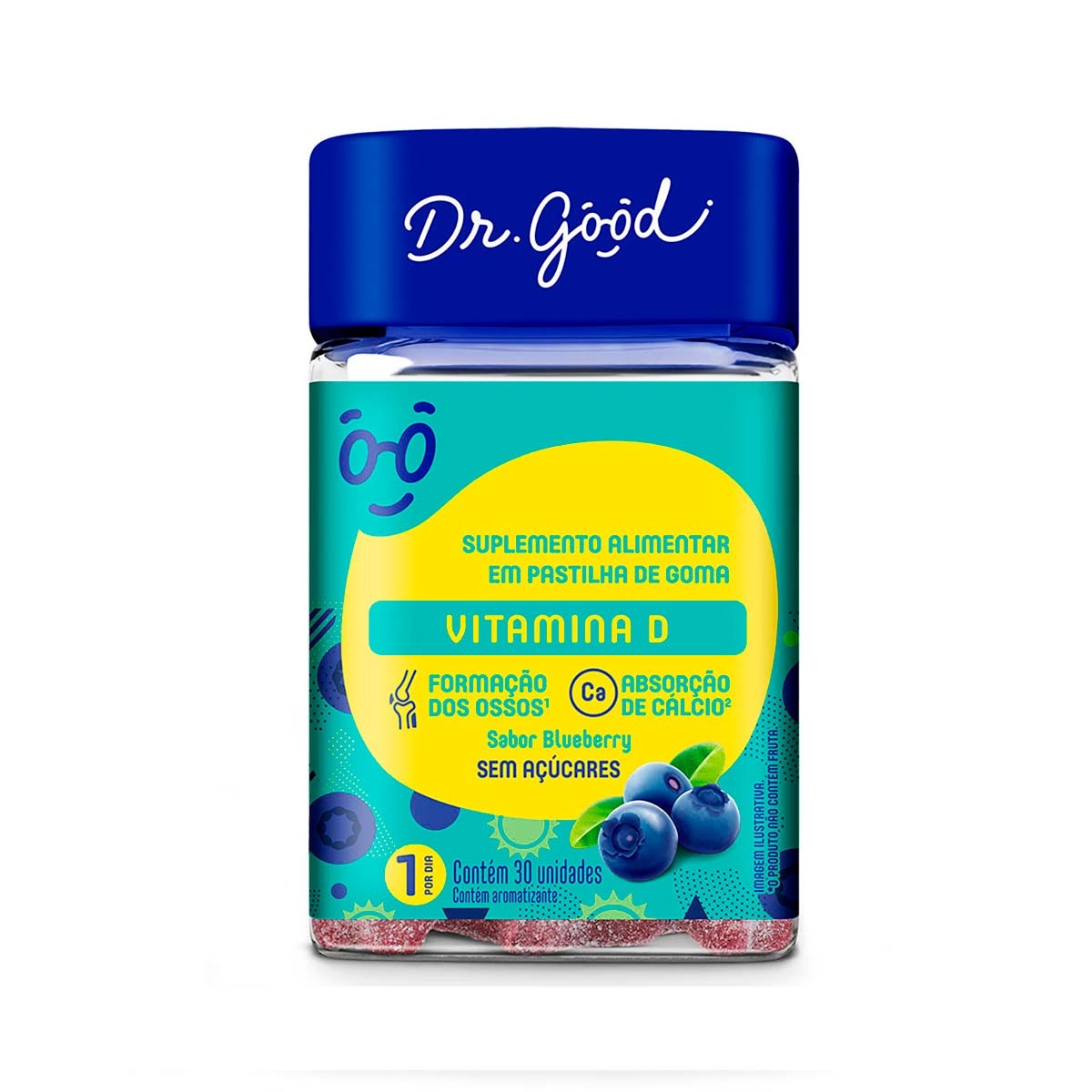Suplemento Alimentar Dr. Good Vitamina D Blueberry com 30 gomas Menor preço em Suplemento Alimentar Dr. Good Vitamina D Blueberry com 30 gomas