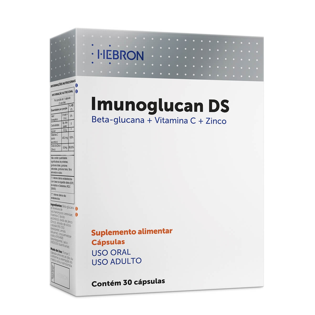 Suplemento Alimentar Imunoglucan DS com 30 cápsulas Menor preço em Suplemento Alimentar Imunoglucan DS com 30 cápsulas