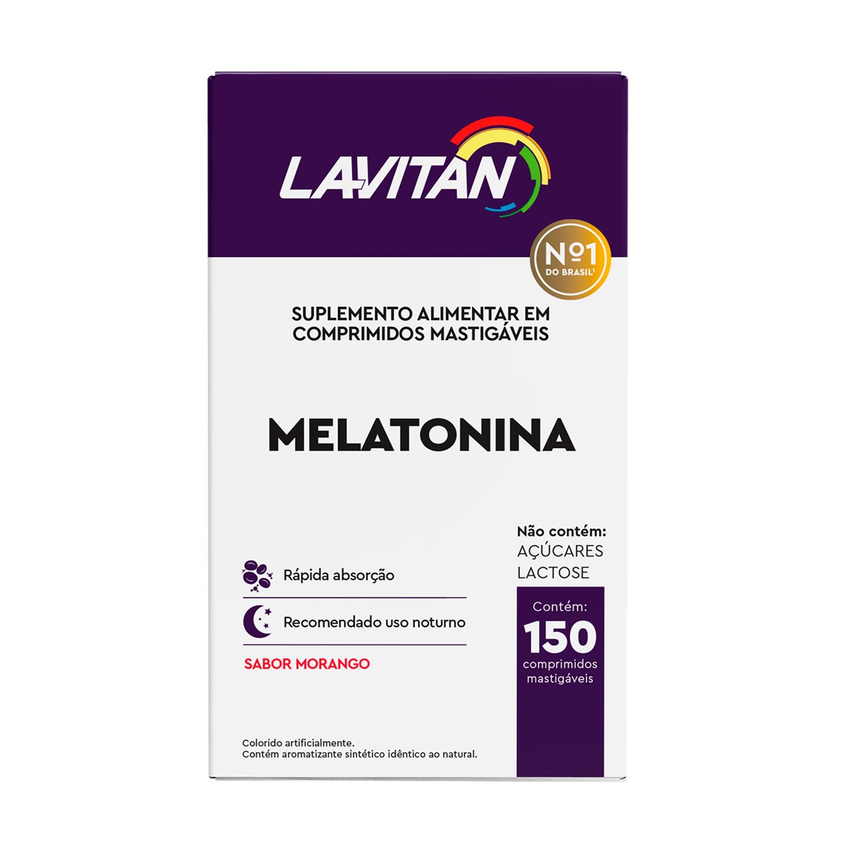 Suplemento Alimentar Lavitan Melatonina Morango com 150 Comprimidos Menor preço em Suplemento Alimentar Lavitan Melatonina Morango com 150 Comprimidos