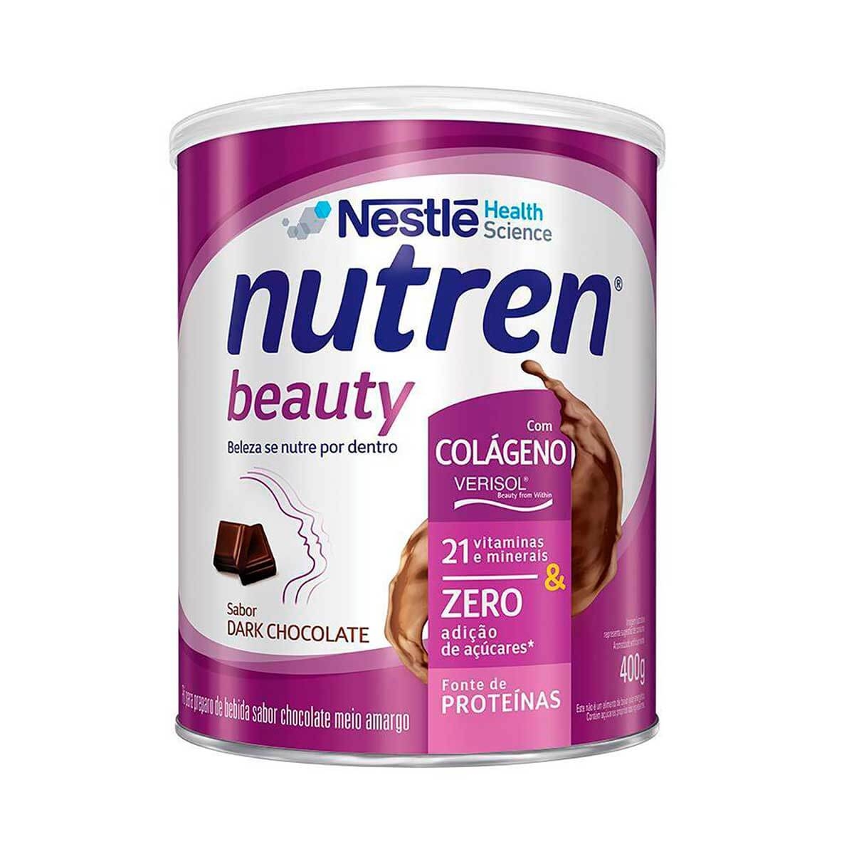 Suplemento Alimentar Nutren Beauty Dark Chocolate com 400g Menor preço em Suplemento Alimentar Nutren Beauty Dark Chocolate com 400g