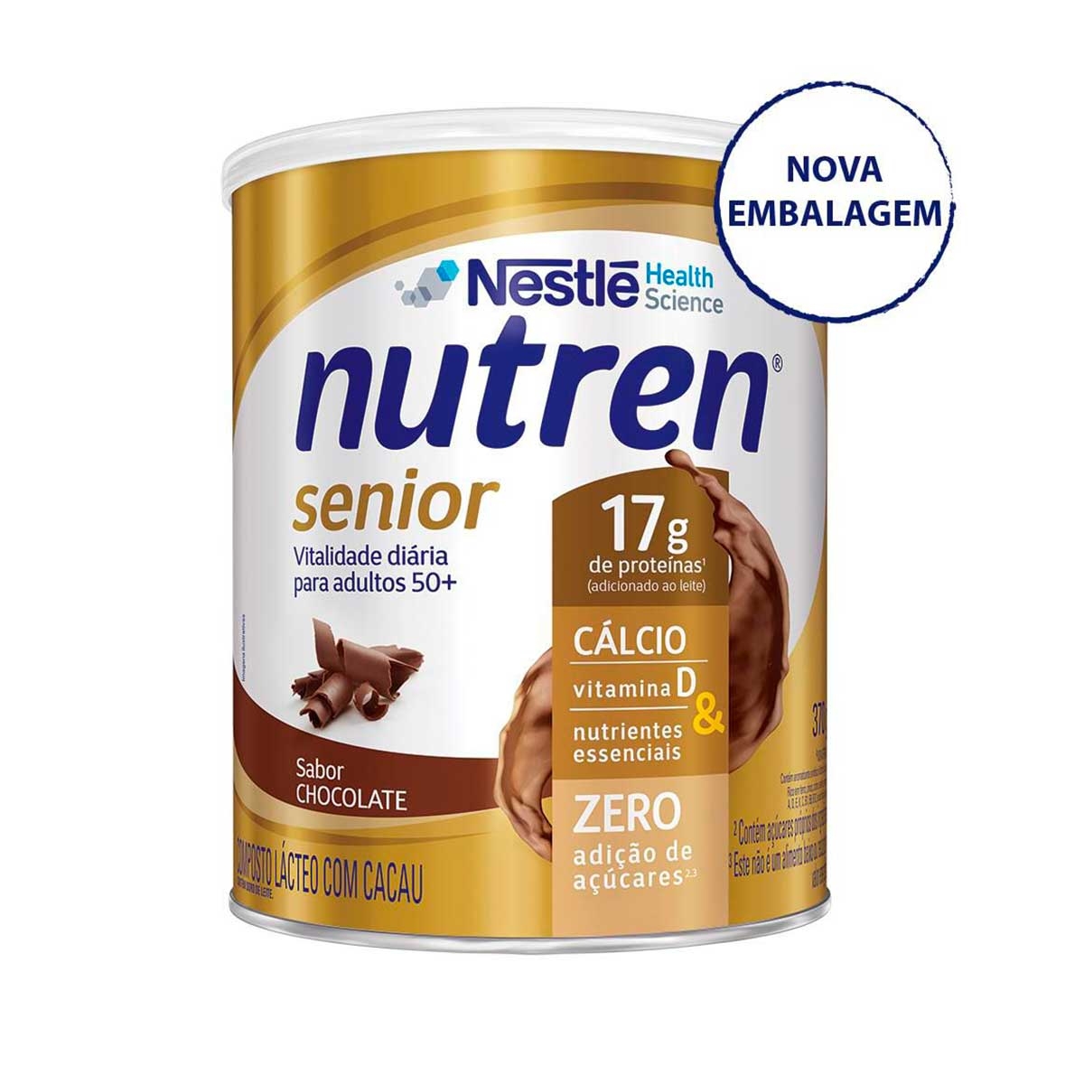 Suplemento Alimentar Nutren Senior Sabor Chocolate 370g