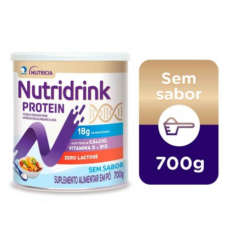 Suplemento Alimentar em Pó Nutridrink Protein Sem Sabor com 700g
