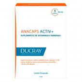Suplemento Alimentar para Cabelos e Unhas Anacaps Activ+ com 30 cápsulas