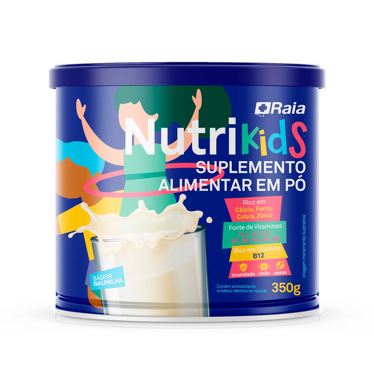 Suplemento Alimentar Raia Nutri Kids Sabor Baunilha com 350g 350g