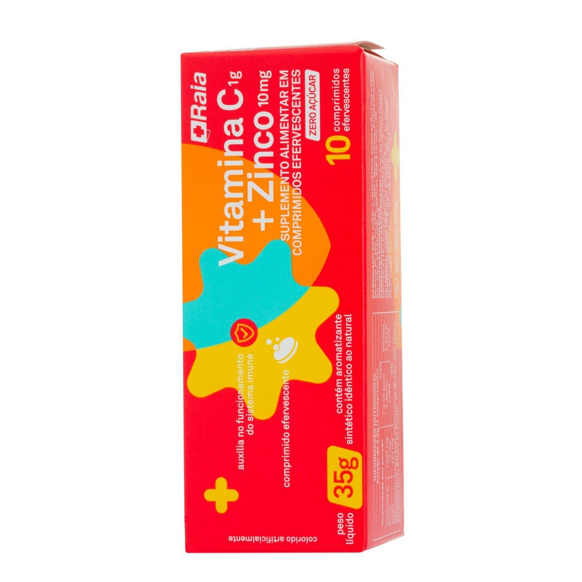 Vitamina C + Zinco Raia 10 Comprimidos Efervescentes Menor preço em Vitamina C + Zinco Raia 10 Comprimidos Efervescentes