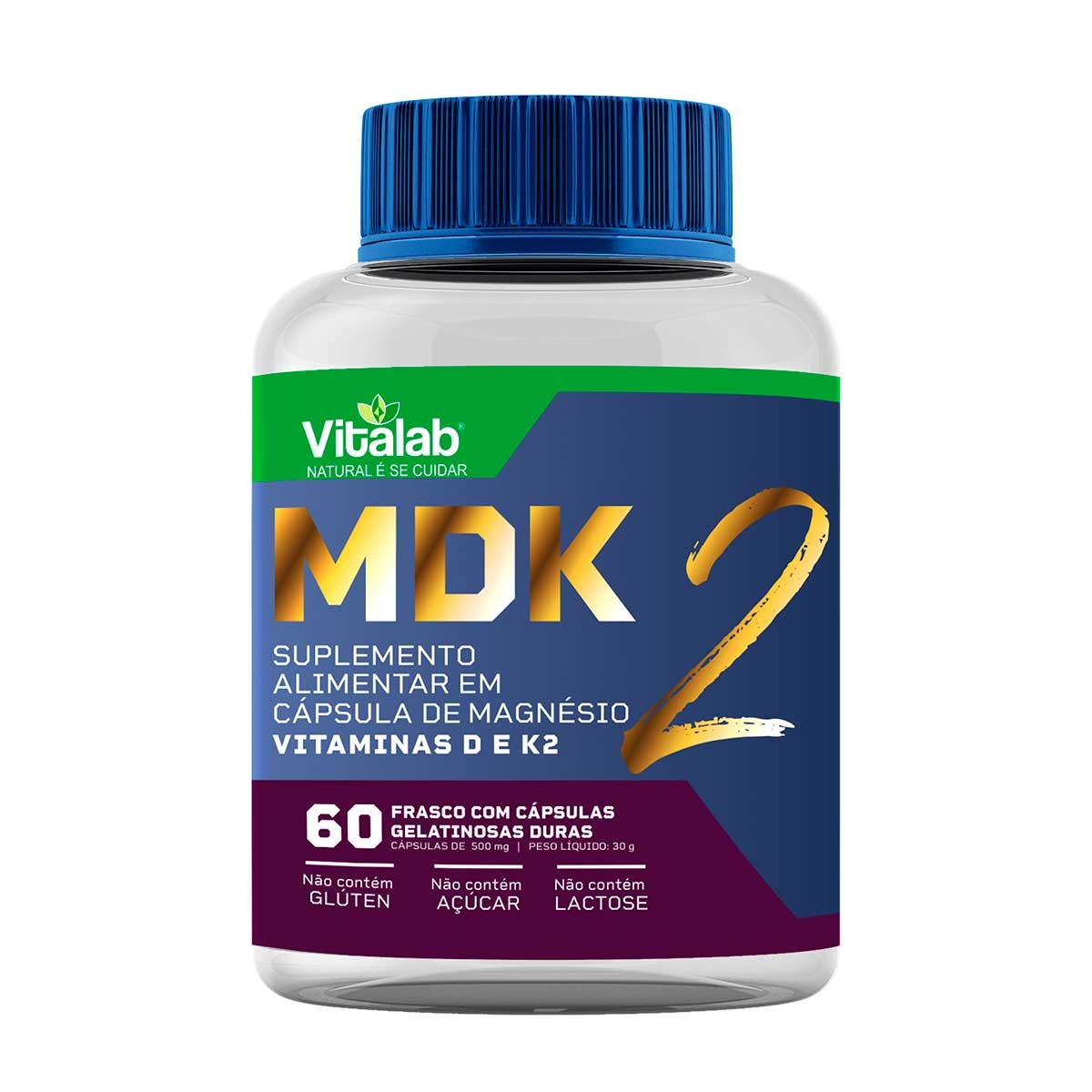 Suplemento Alimentar Vitalab MDK com 60 Cápsulas