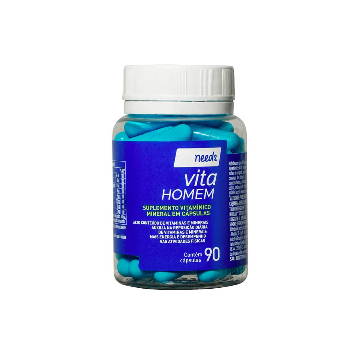 Suplemento Needs Vita Homem 90 cápsulas Menor preço em Suplemento Needs Vita Homem 90 cápsulas