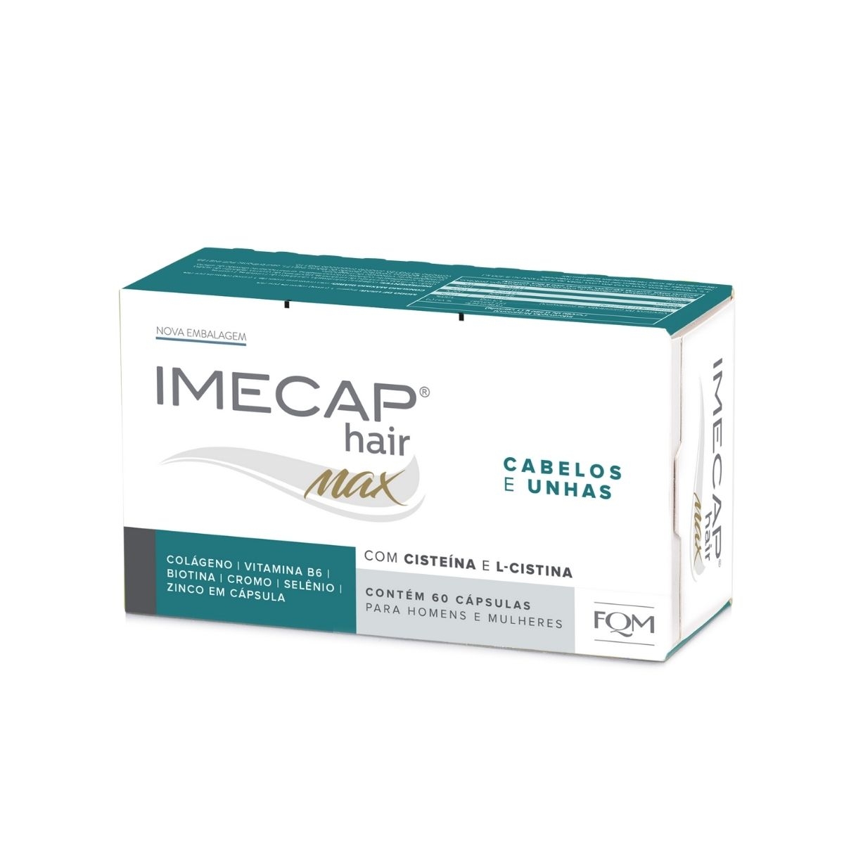 Suplemento Vitamínico Imecap Hair Max Cabelos e Unhas - 60 Cápsulas FQM 60 Cápsulas