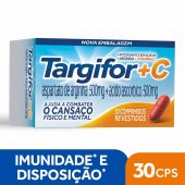 Targifor C Aspartato de Arginina 500 mg + Vitamina C 500mg 30 comprimidos