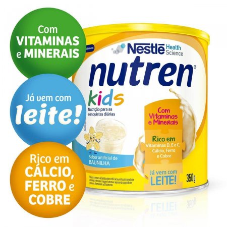 Complemento Alimentar Nutren Kids Baunilha com 350g