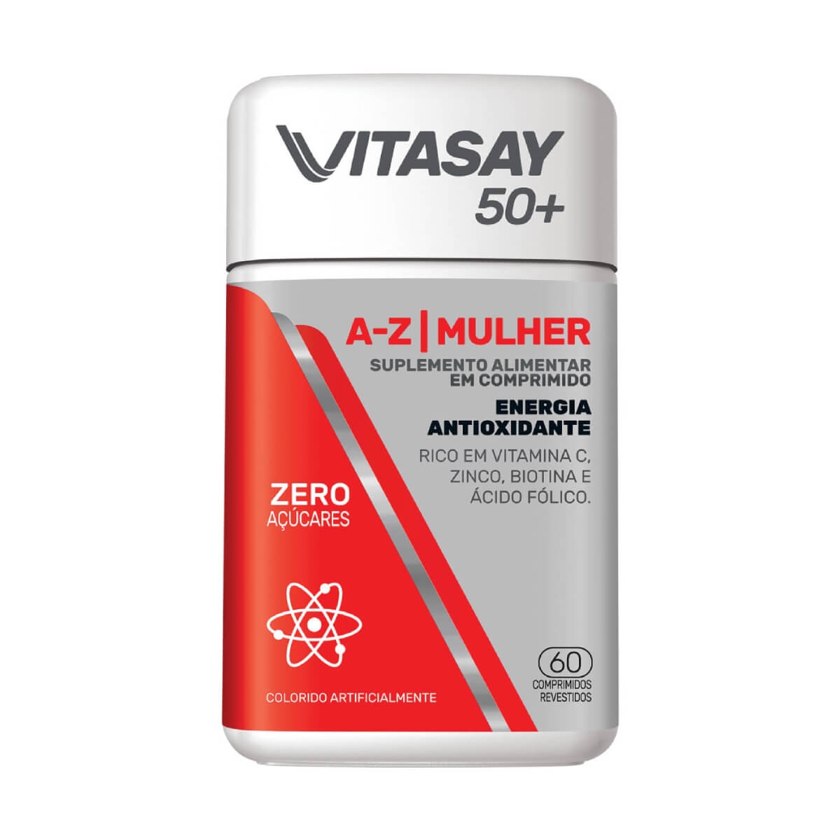 suplemento alimentar vitasay 50 mulher a z com 60 comprimidos droga raia