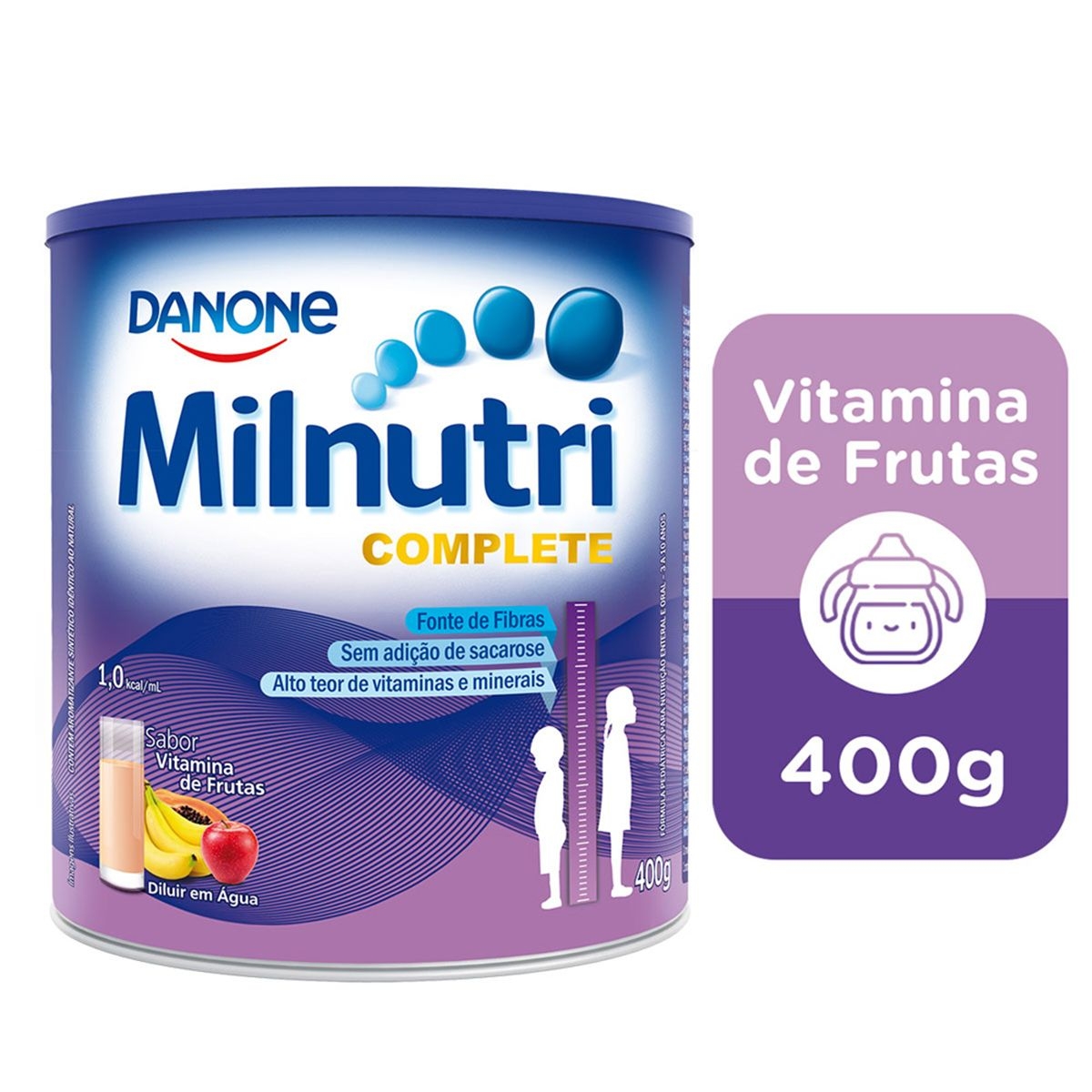 Suplemento Alimentar Infantil Milnutri Complete Sabor Vitamina de Frutas com 400g Menor preço em Suplemento Alimentar Infantil Milnutri Complete Sabor Vitamina de Frutas com 400g
