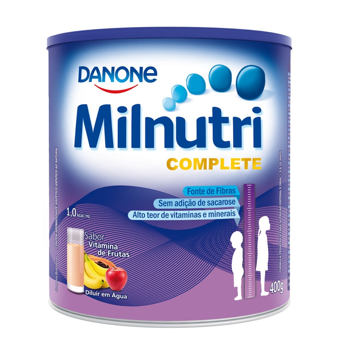 Suplemento Milnutri Complete Sabor Vitamina de Frutas 400g