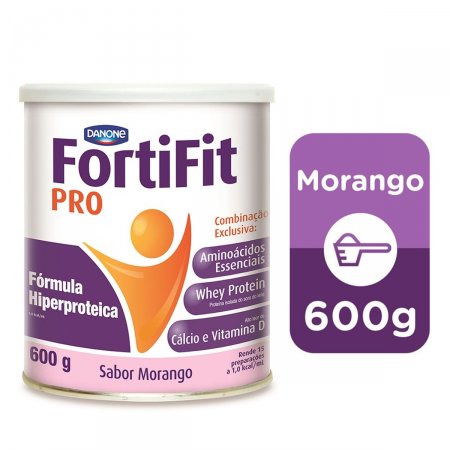 Suplemento Nutricional Fortifit PRO Sabor Morango