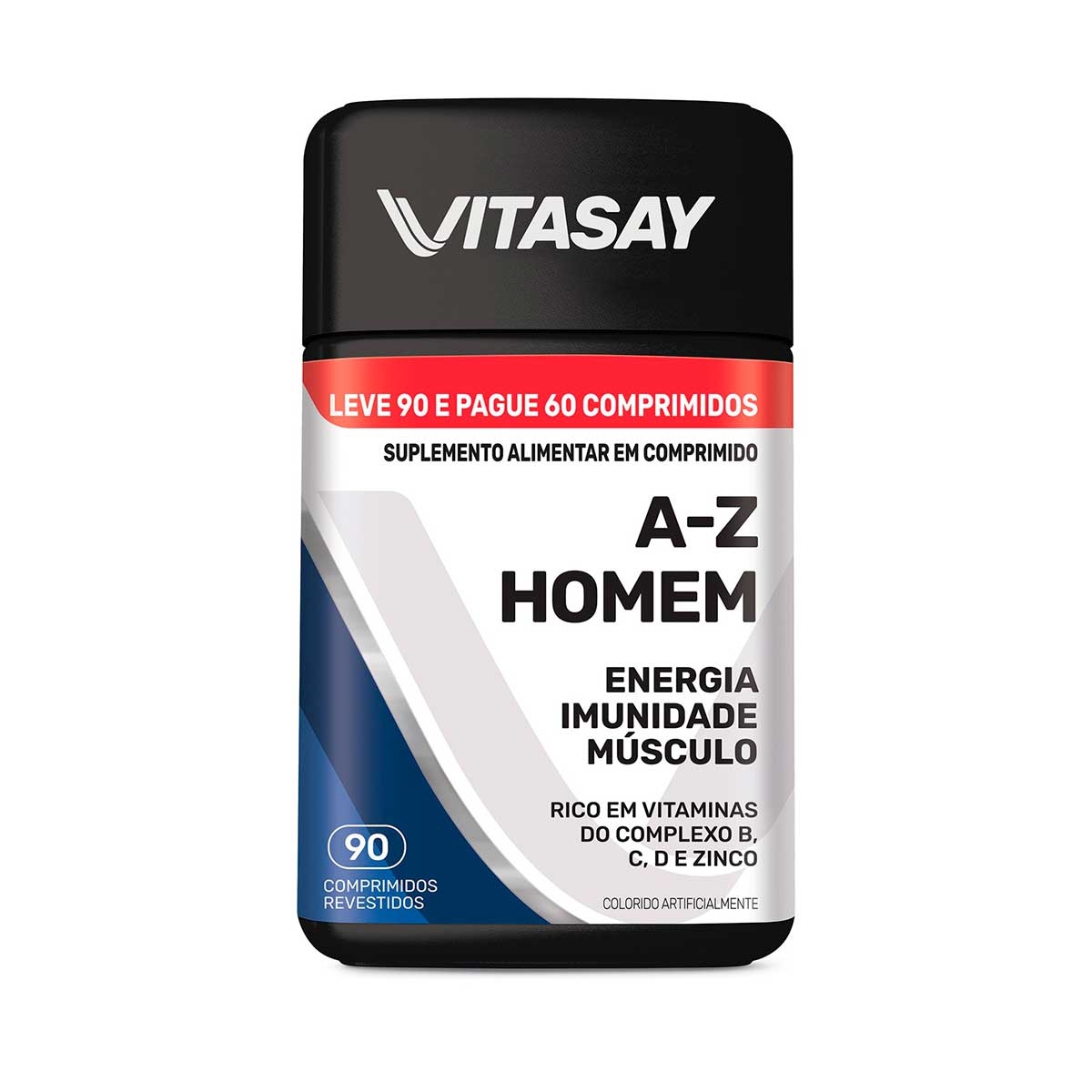 Suplementos Alimentar Vitasay AZ Homem 90 Comprimidos Menor preço em Suplementos Alimentar Vitasay AZ Homem 90 Comprimidos