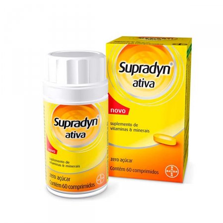 Suplemento Vitamínico Mineral Supradyn Ativa com 60 comprimidos 
