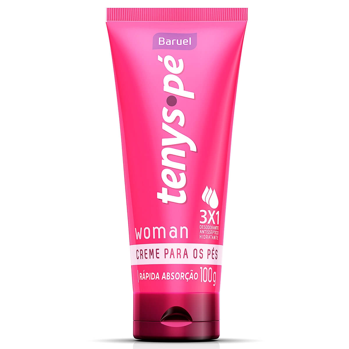 Creme Desodorante para os Pés Tenys Pé Baruel Woman Feminino com 100g Menor preço em Creme Desodorante para os Pés Tenys Pé Baruel Woman Feminino com 100g