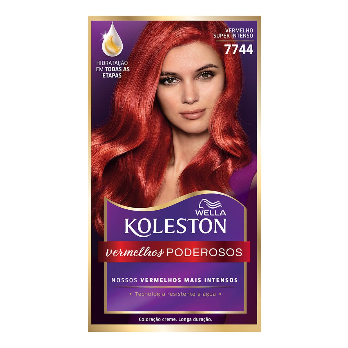 TINTURA CREME KOLESTON Nº7744 VERMELHA SUPER INTENSO COM 1 UNIDADE Wella