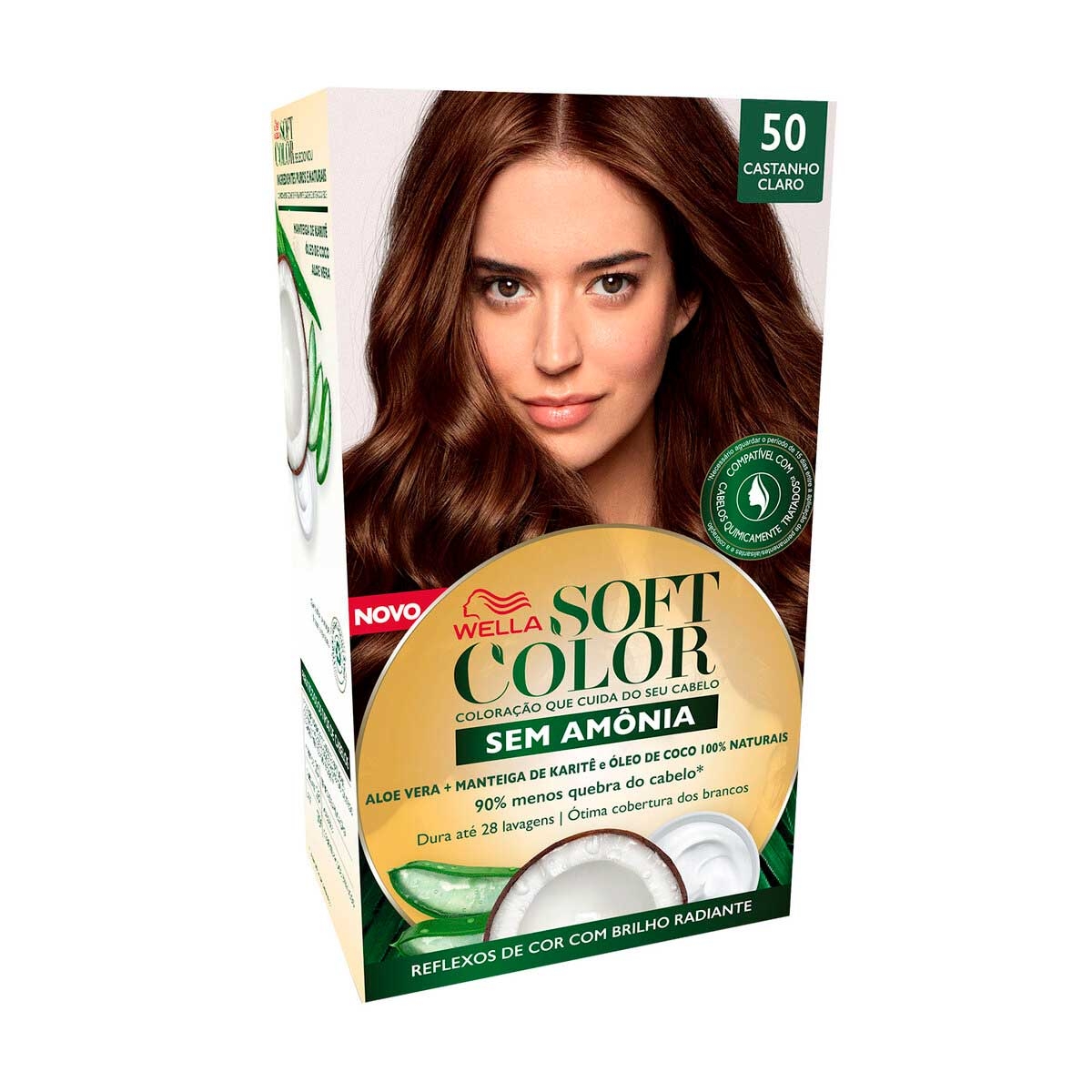 Coloração Soft Color Wella 50 Castanho Claro em oferta | Droga Raia