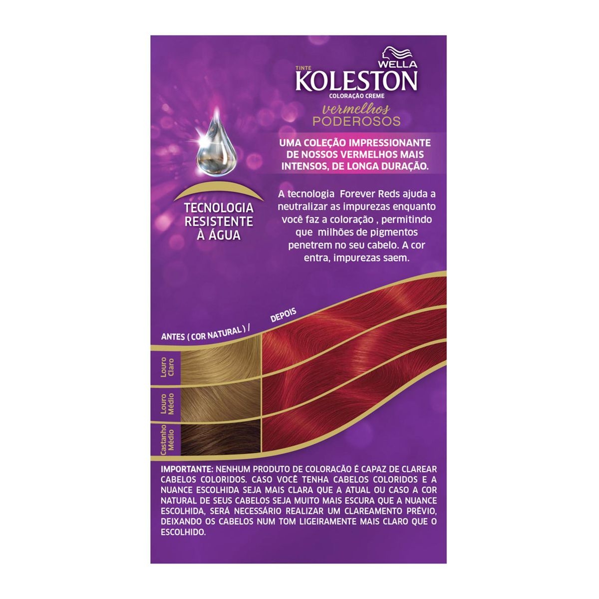 Tintura Creme Koleston Nº7744 Vermelha Super intenso Wella | Droga Raia