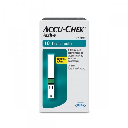Tiras para Medir a Glicemia Accu-Chek Active com 10 unidades
