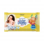 Toalha Umedecida Baby Poppy Classic 100 Unidades
