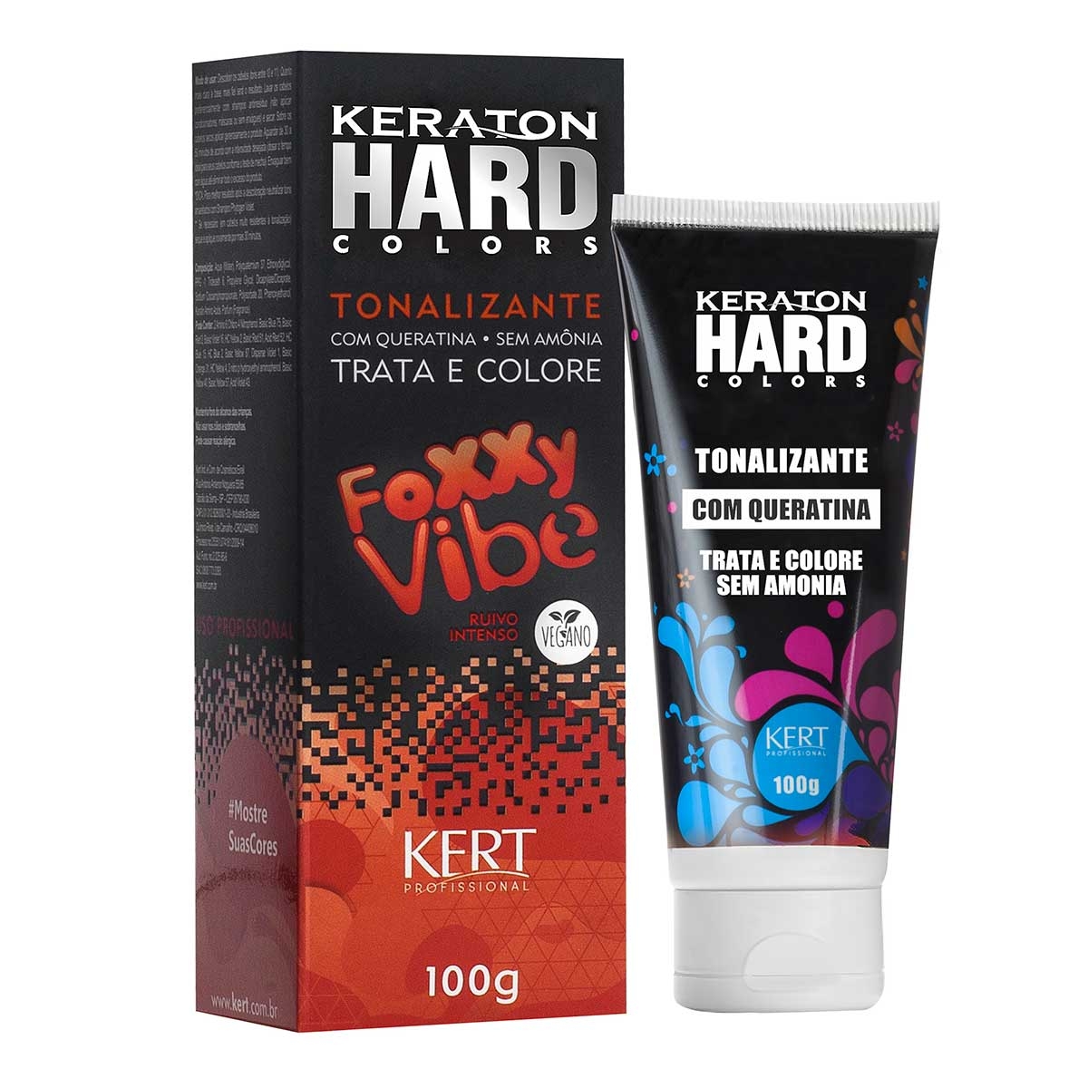 Tonalizante Keraton Hard Colors Foxxy Vibe com 100g 100g