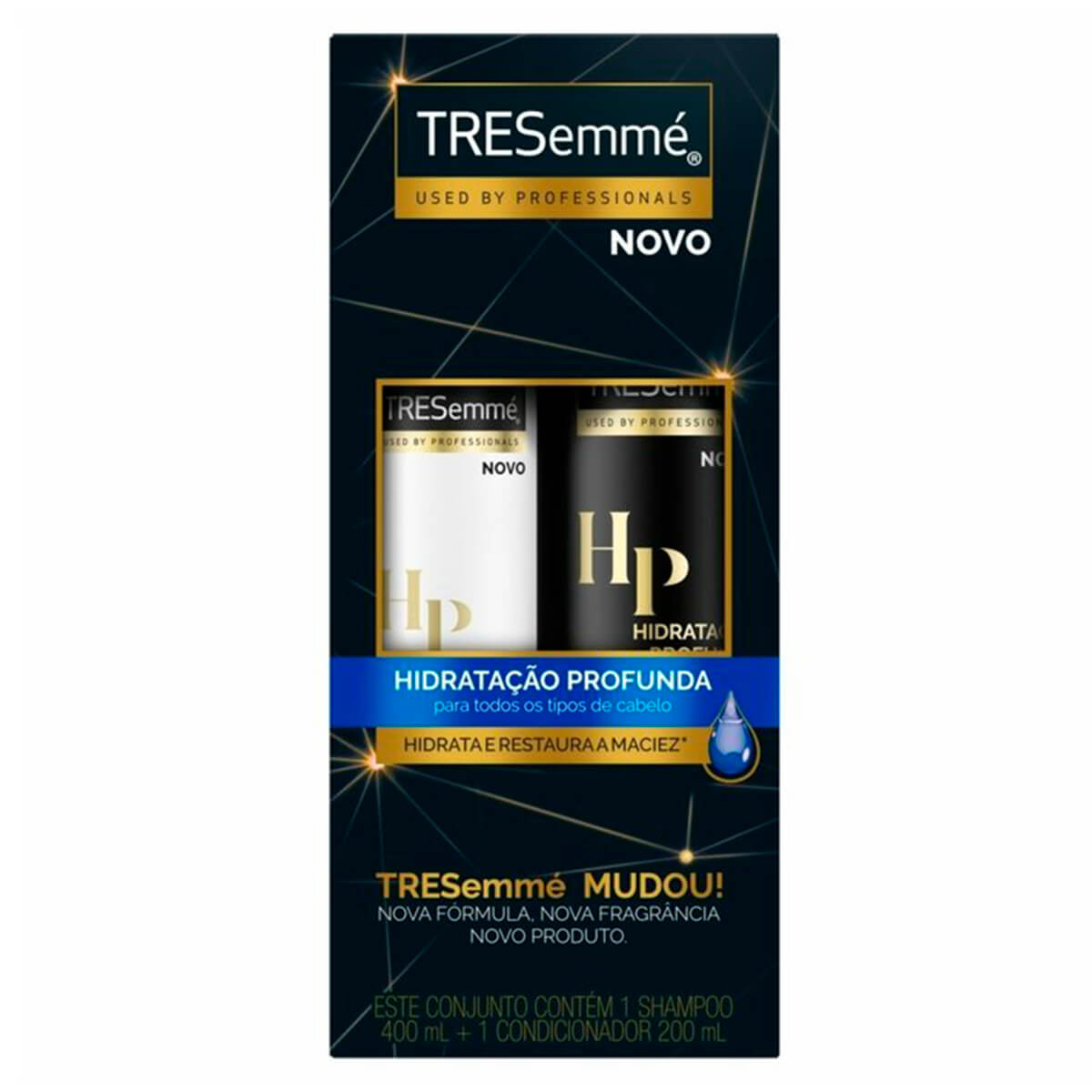 Kit Tresemmé Hidratação Profunda Shampoo com 400ml + Condicionador com 200ml Menor preço em Kit Tresemmé Hidratação Profunda Shampoo com 400ml + Condicionador com 200ml