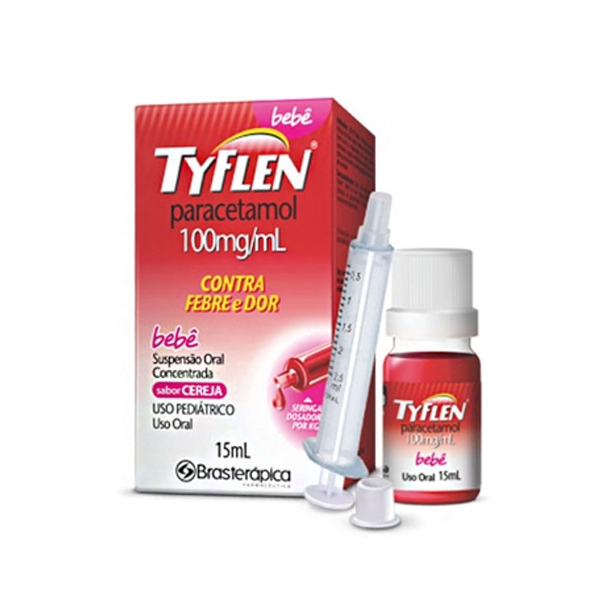 Tyflen Bebê Paracetamol 100mg/ml Suspensão Oral 15ml